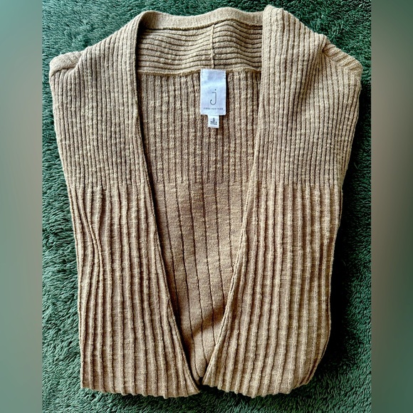 Jones New York Small Mocha Women’s Ribbed Cardigan - Earth Tone Cardigan - Picture 3 of 8